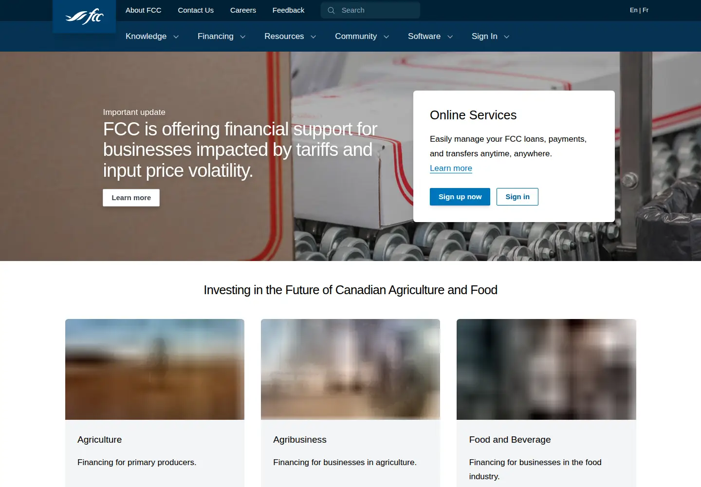 Screenshot of fcc-fac.ca