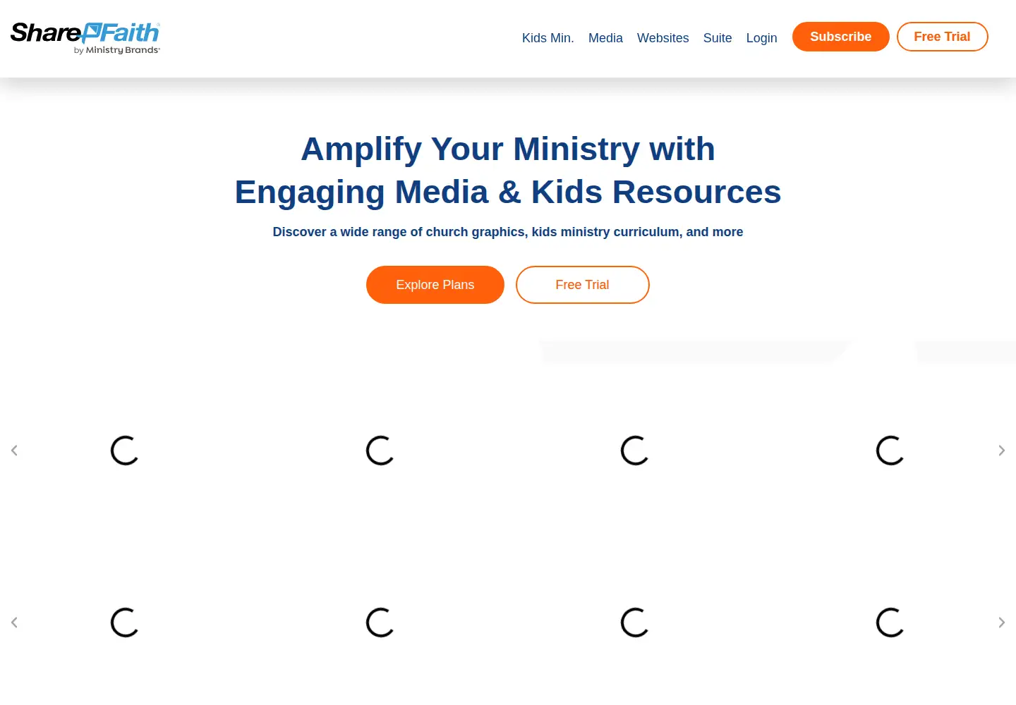 Screenshot of sharefaith.com