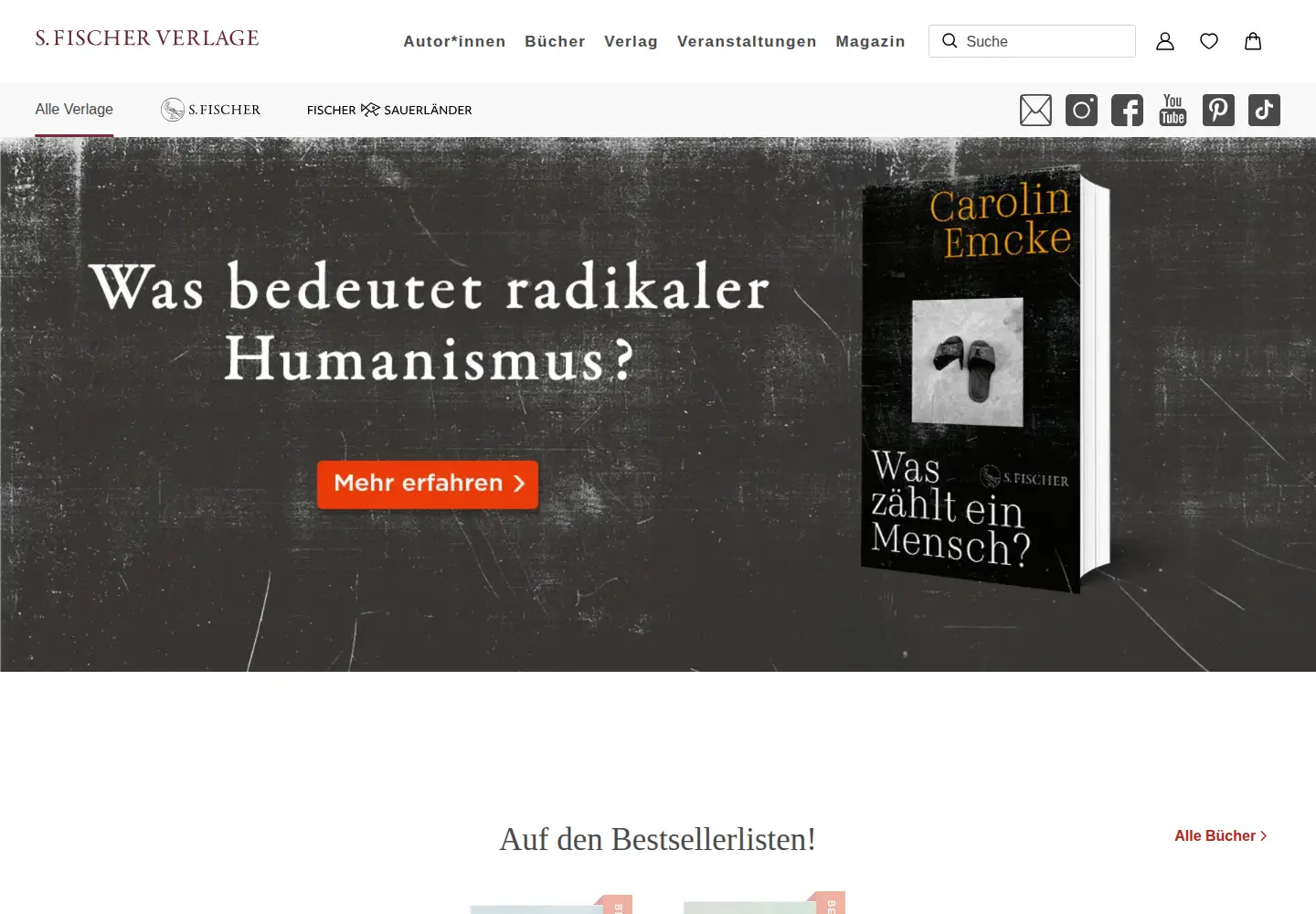 Screenshot of fischerverlage.de