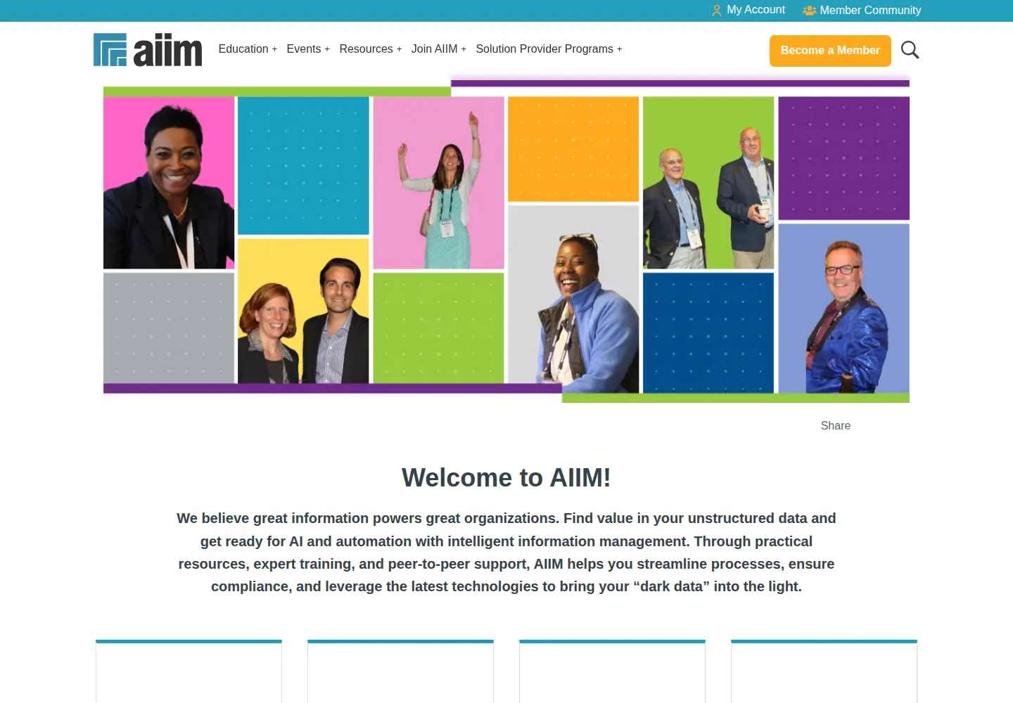 Screenshot of aiim.org