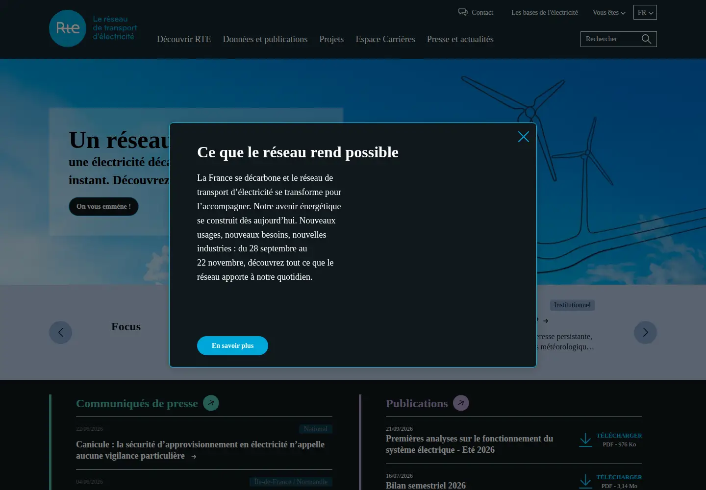 Screenshot of rte-france.com
