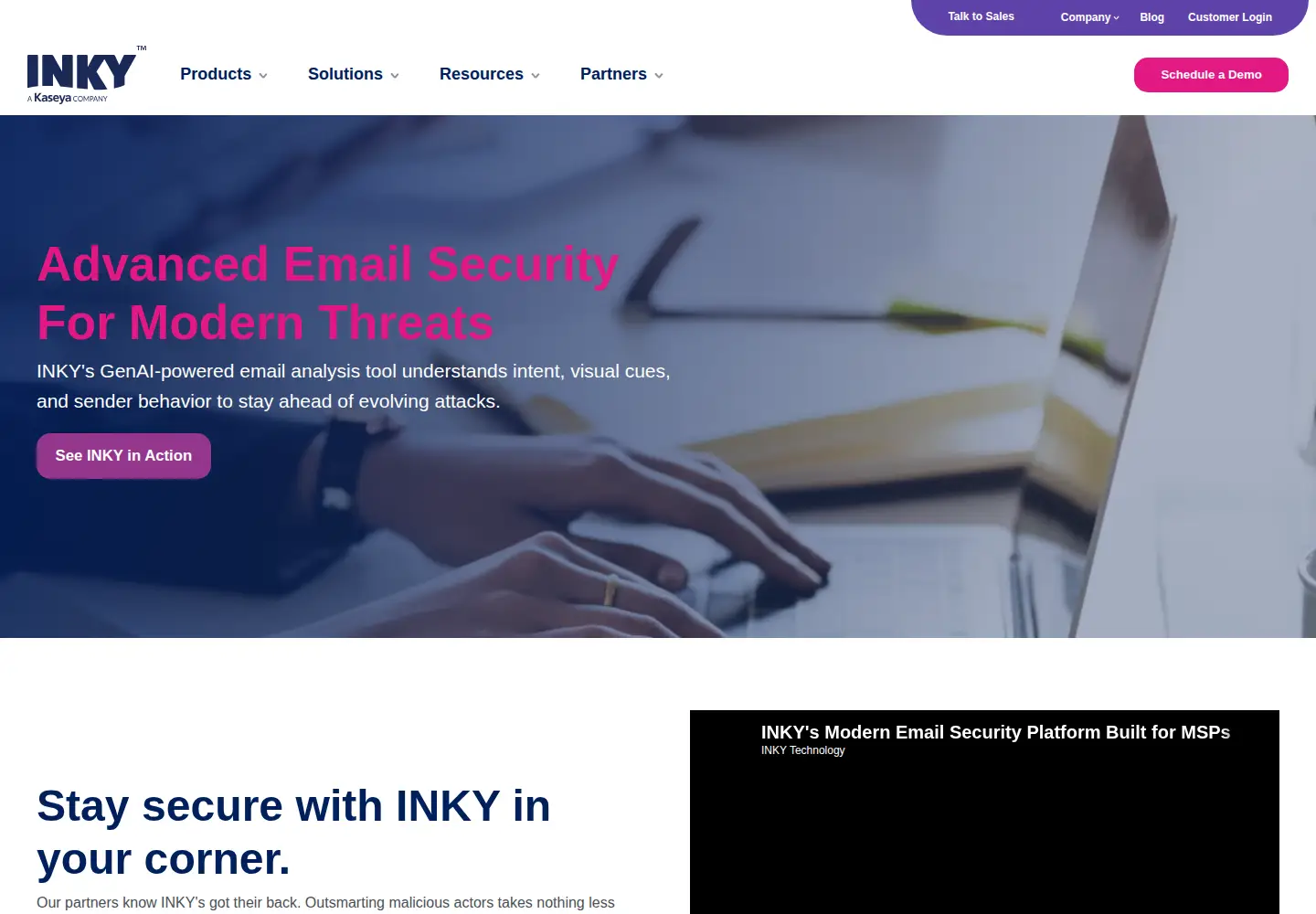Screenshot of inky.com
