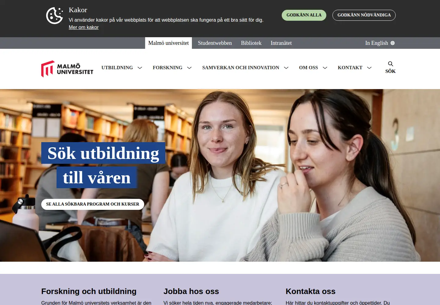 Screenshot of mau.se