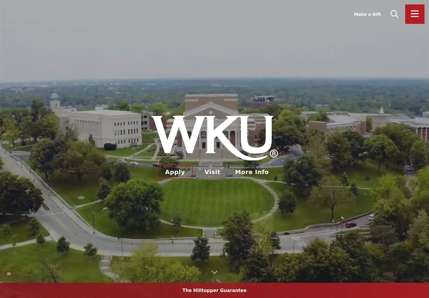 Screenshot of wku.edu