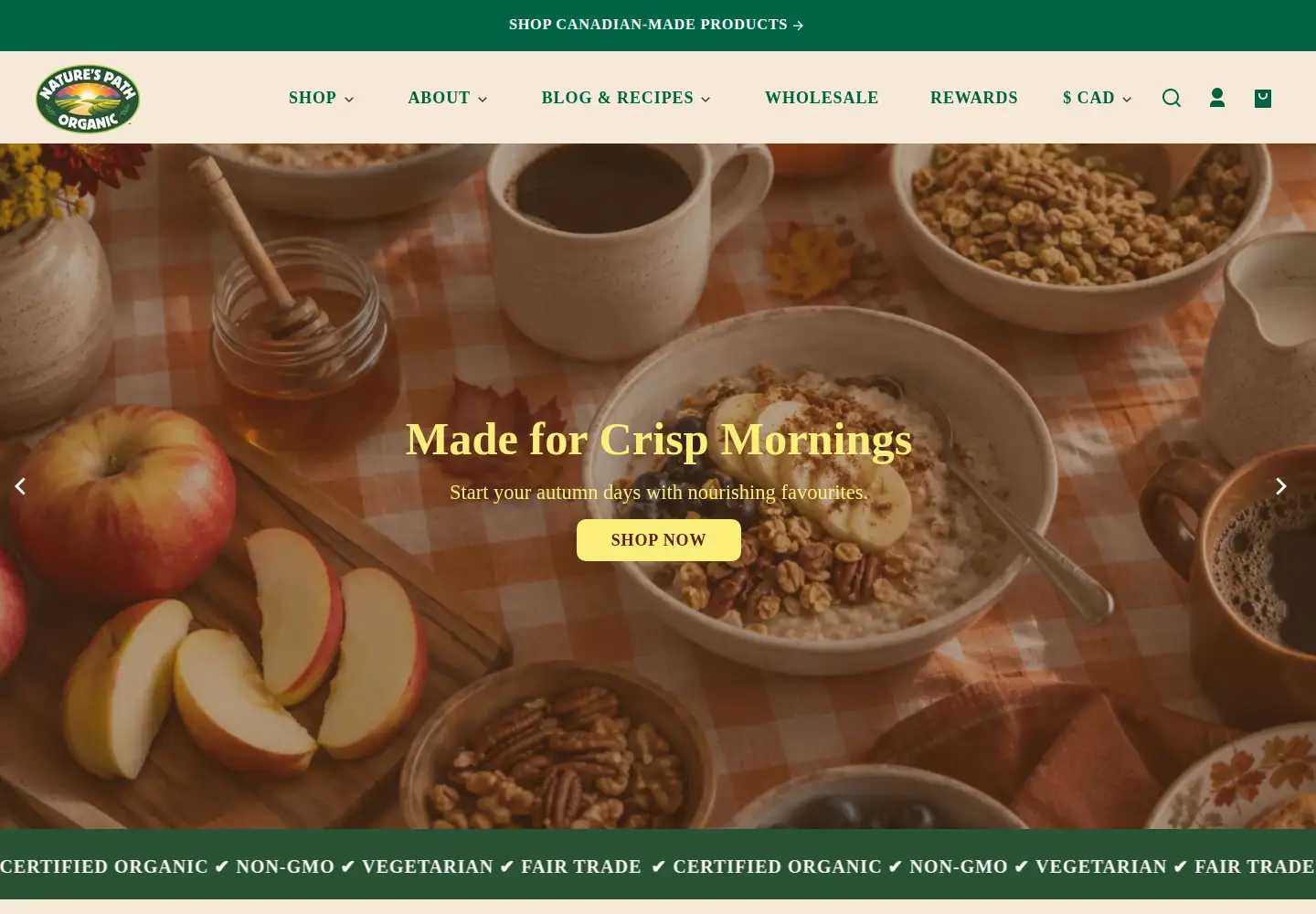 Screenshot of naturespath.com