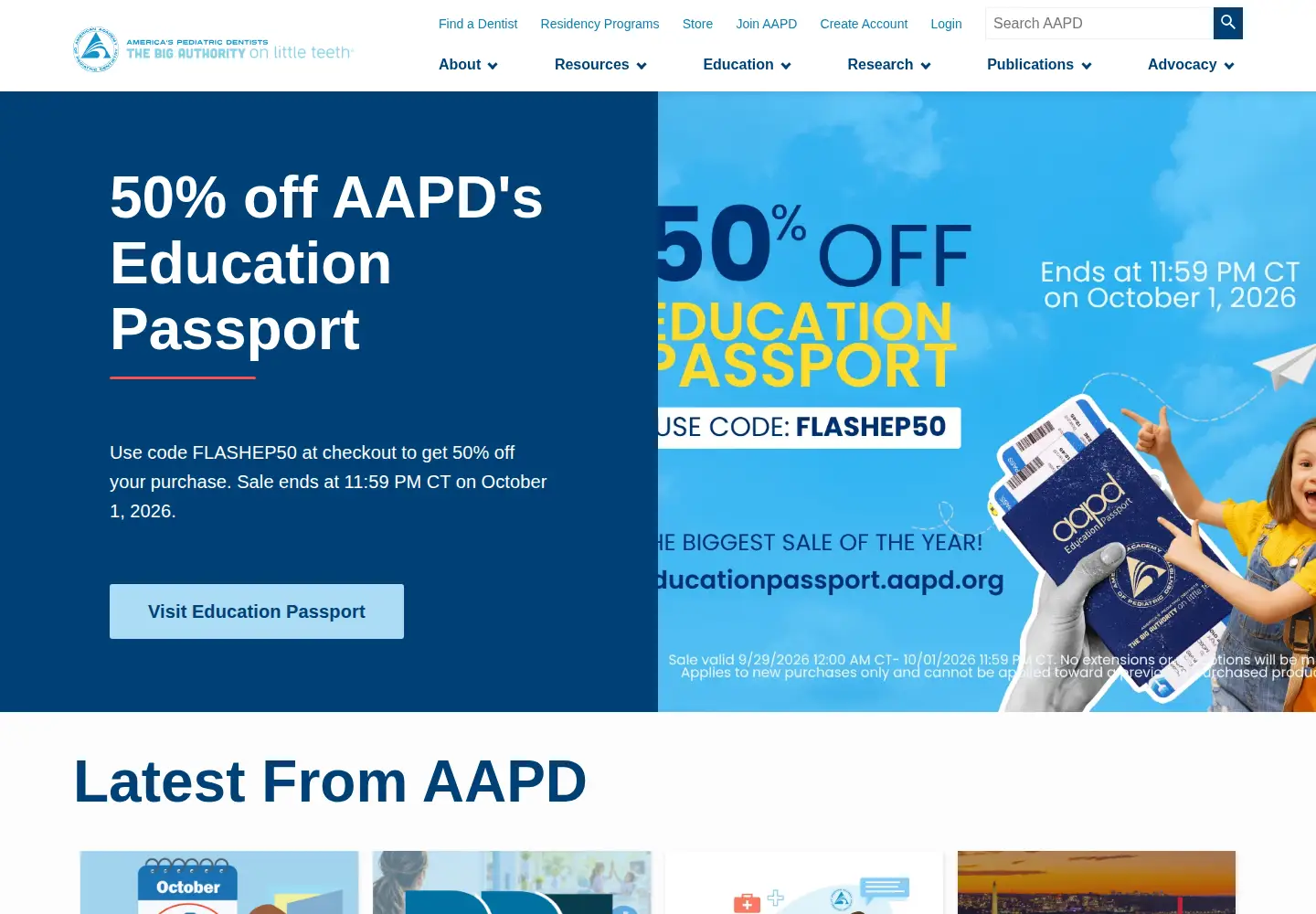 Screenshot of aapd.org