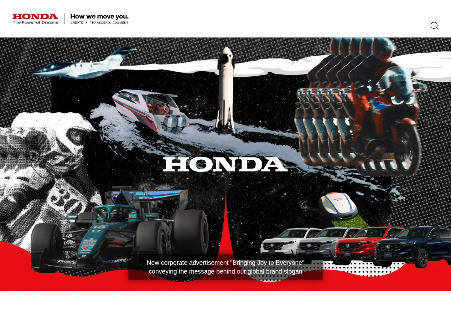 Screenshot of global.honda