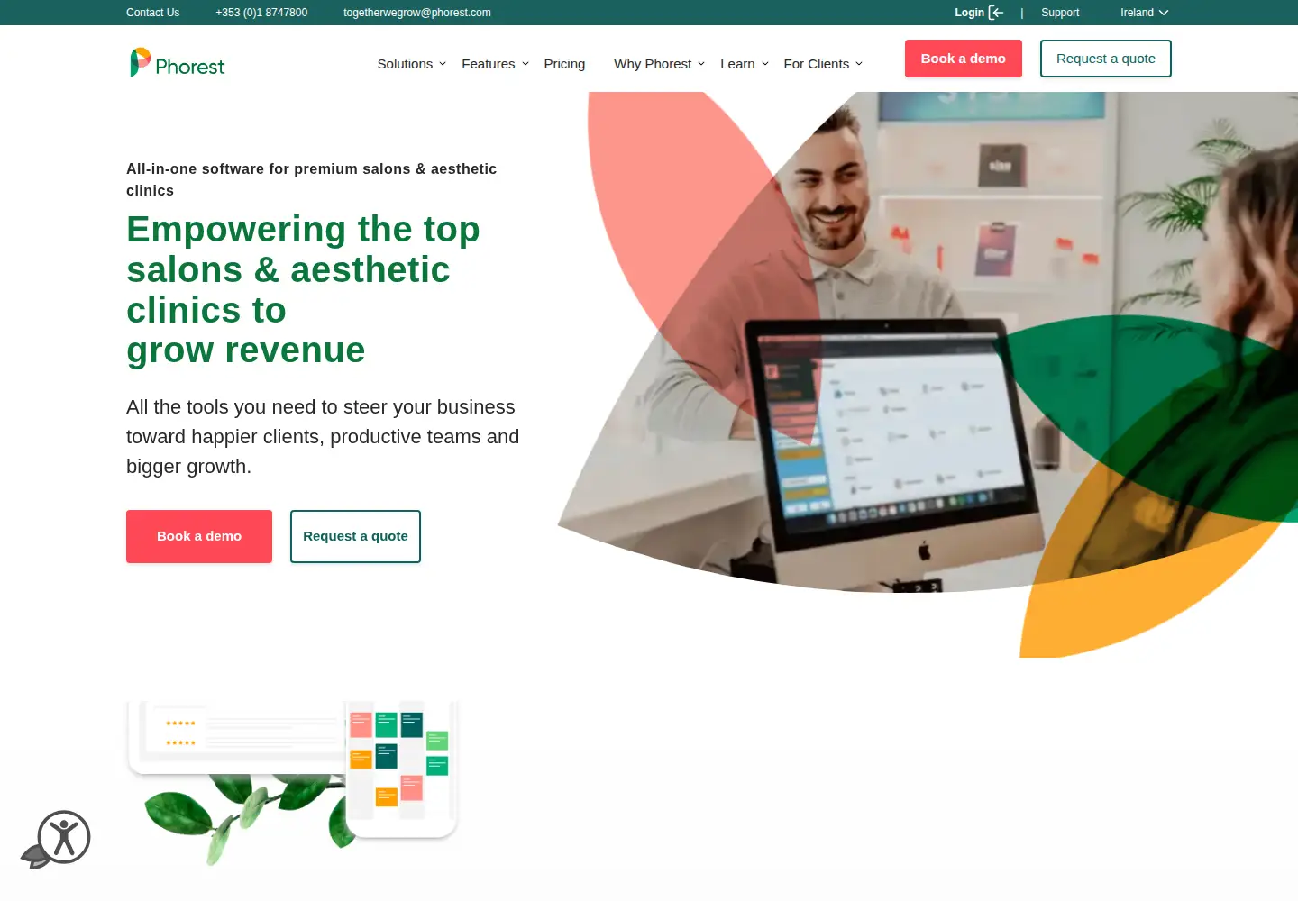 Screenshot of phorest.com