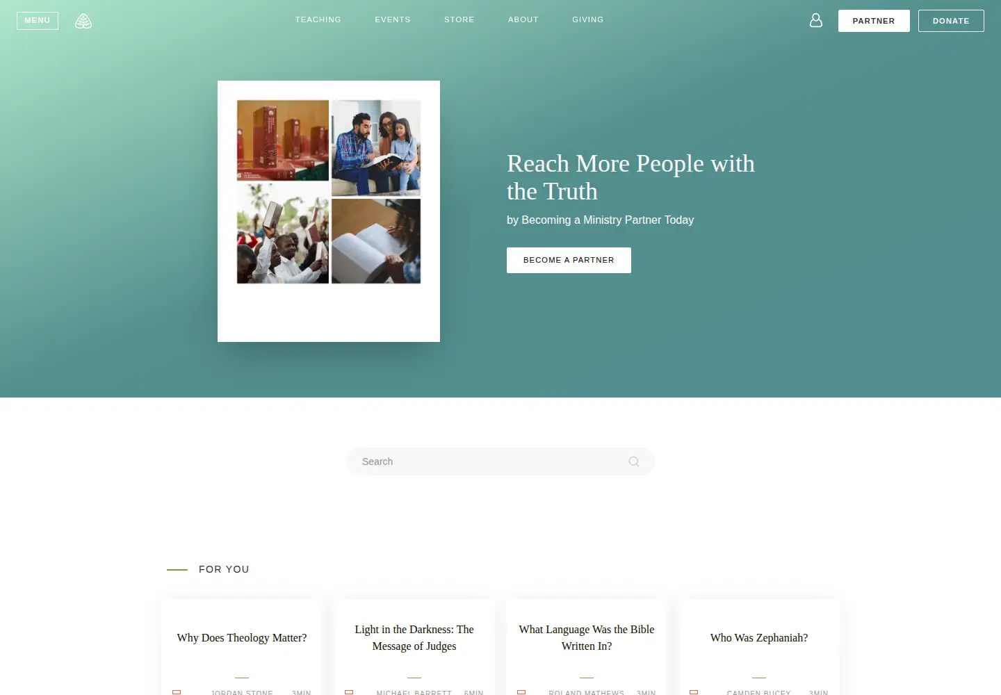 Screenshot of ligonier.org