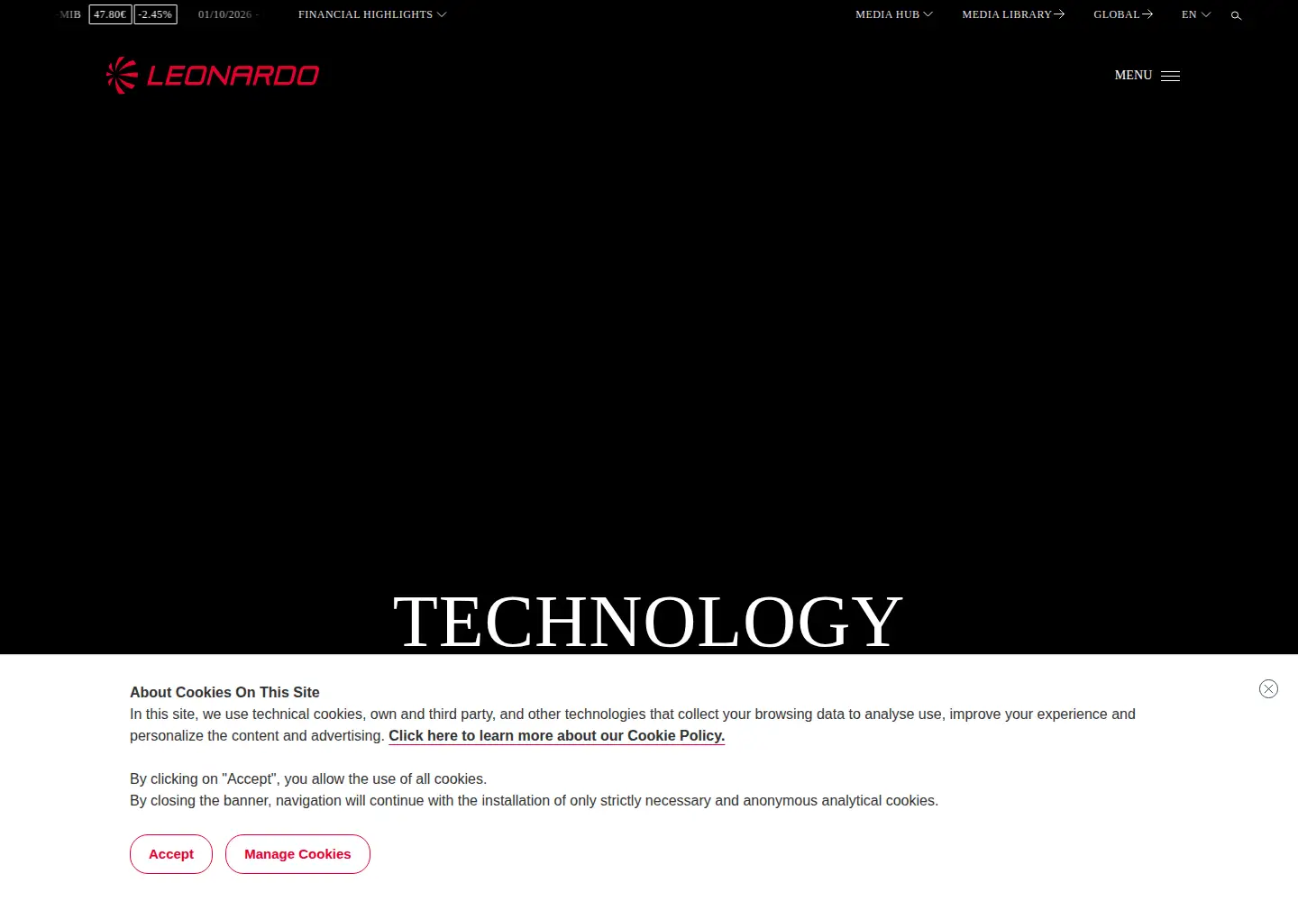 Screenshot of leonardo.com
