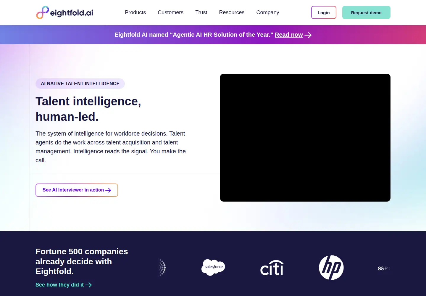 Screenshot of eightfold.ai