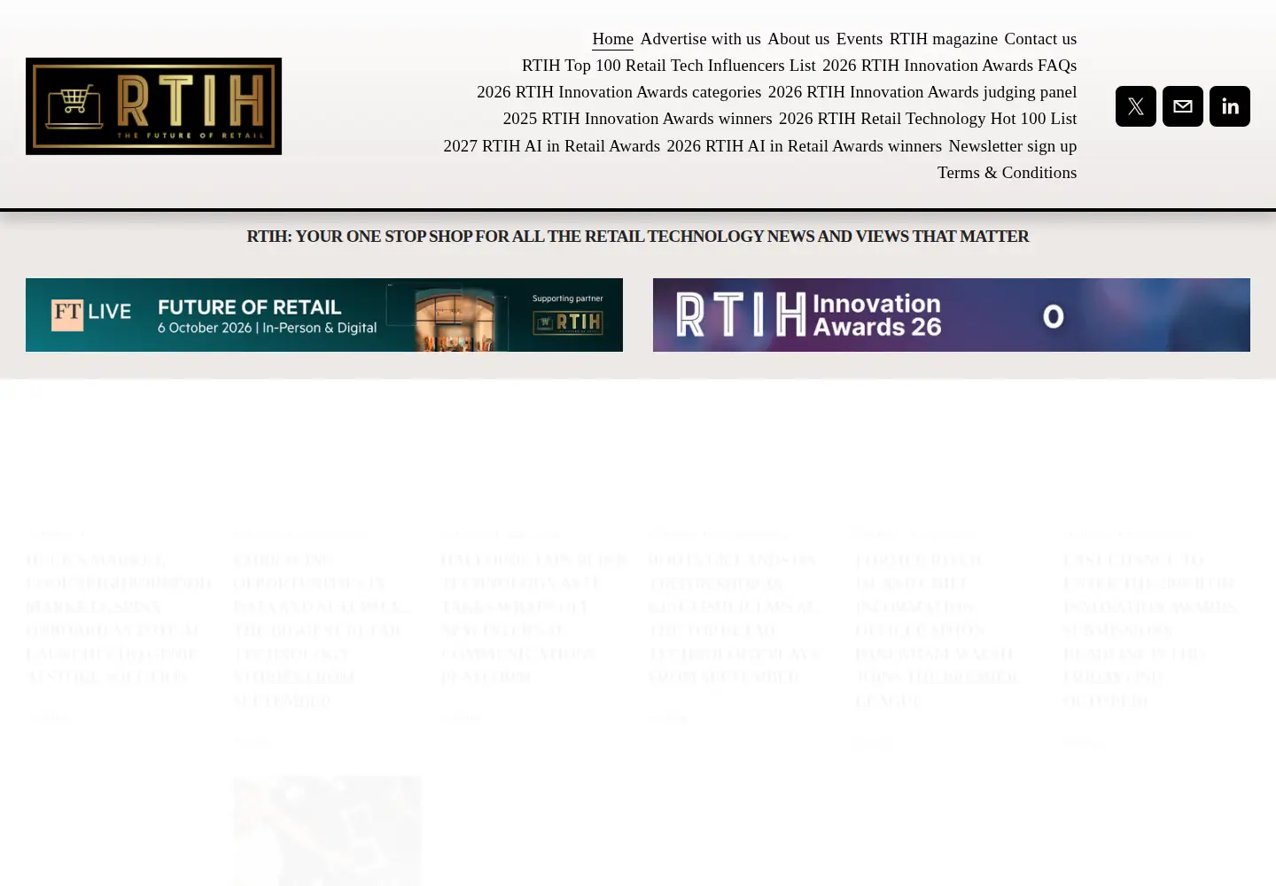 Screenshot of retailtechinnovationhub.com