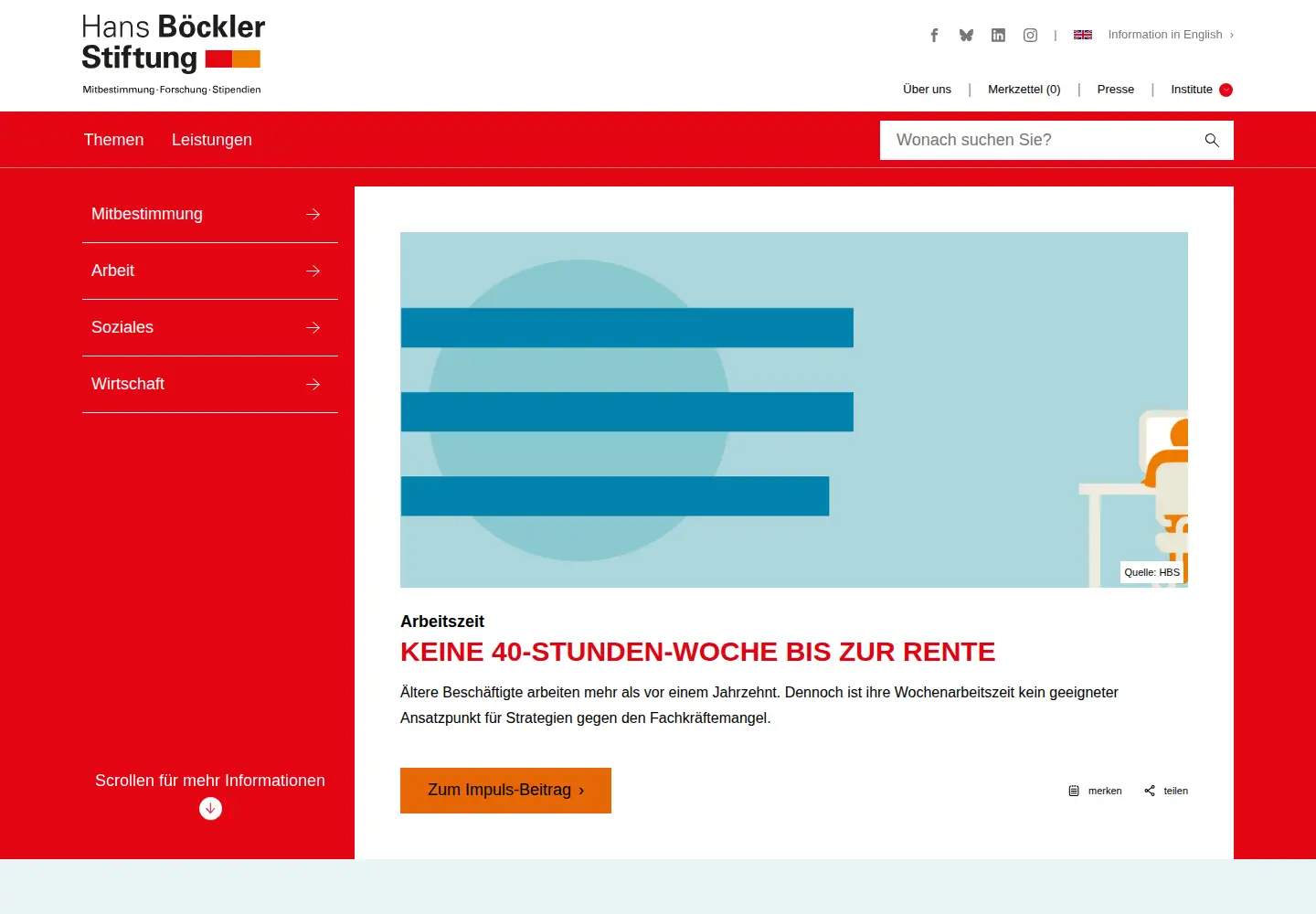 Screenshot of boeckler.de