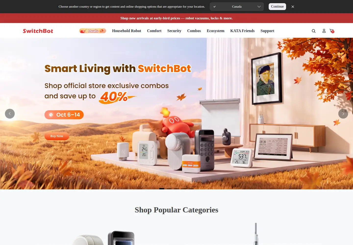 Screenshot of switch-bot.com