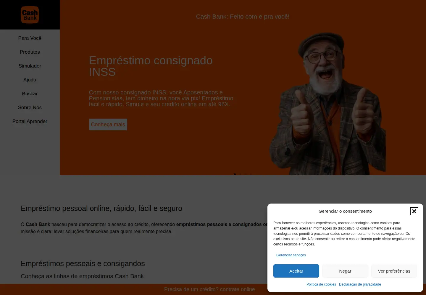 Screenshot of cashbankinc.com