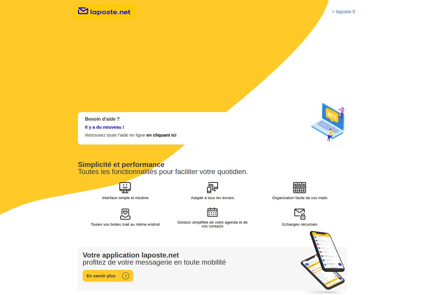 Screenshot of laposte.net