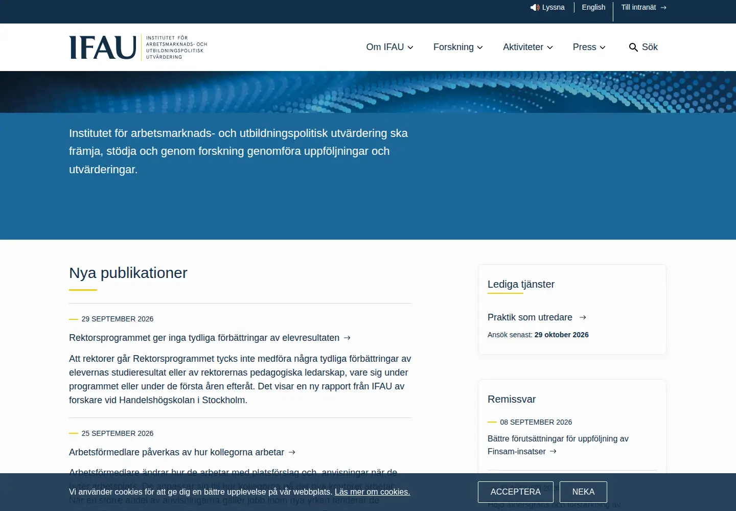 Screenshot of ifau.se