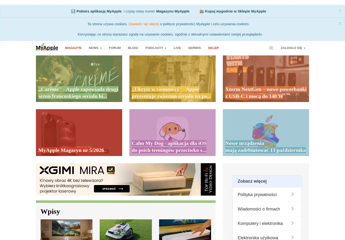 Screenshot of myapple.pl