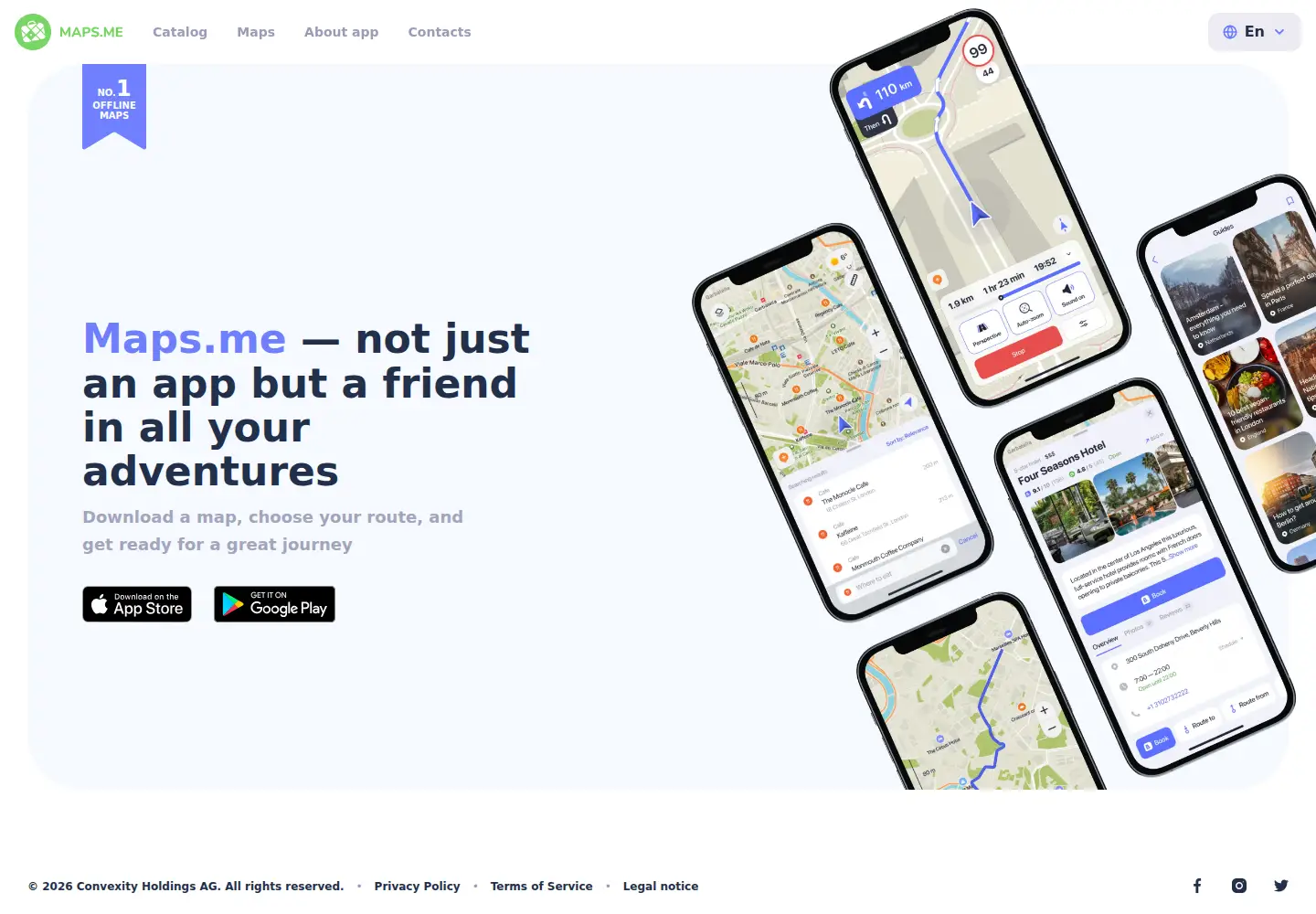 Screenshot of maps.me