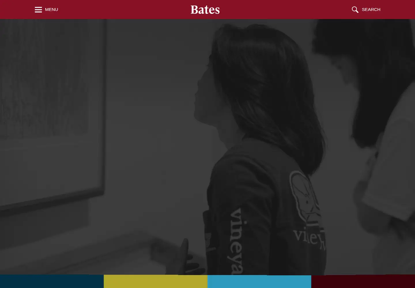 Screenshot of bates.edu