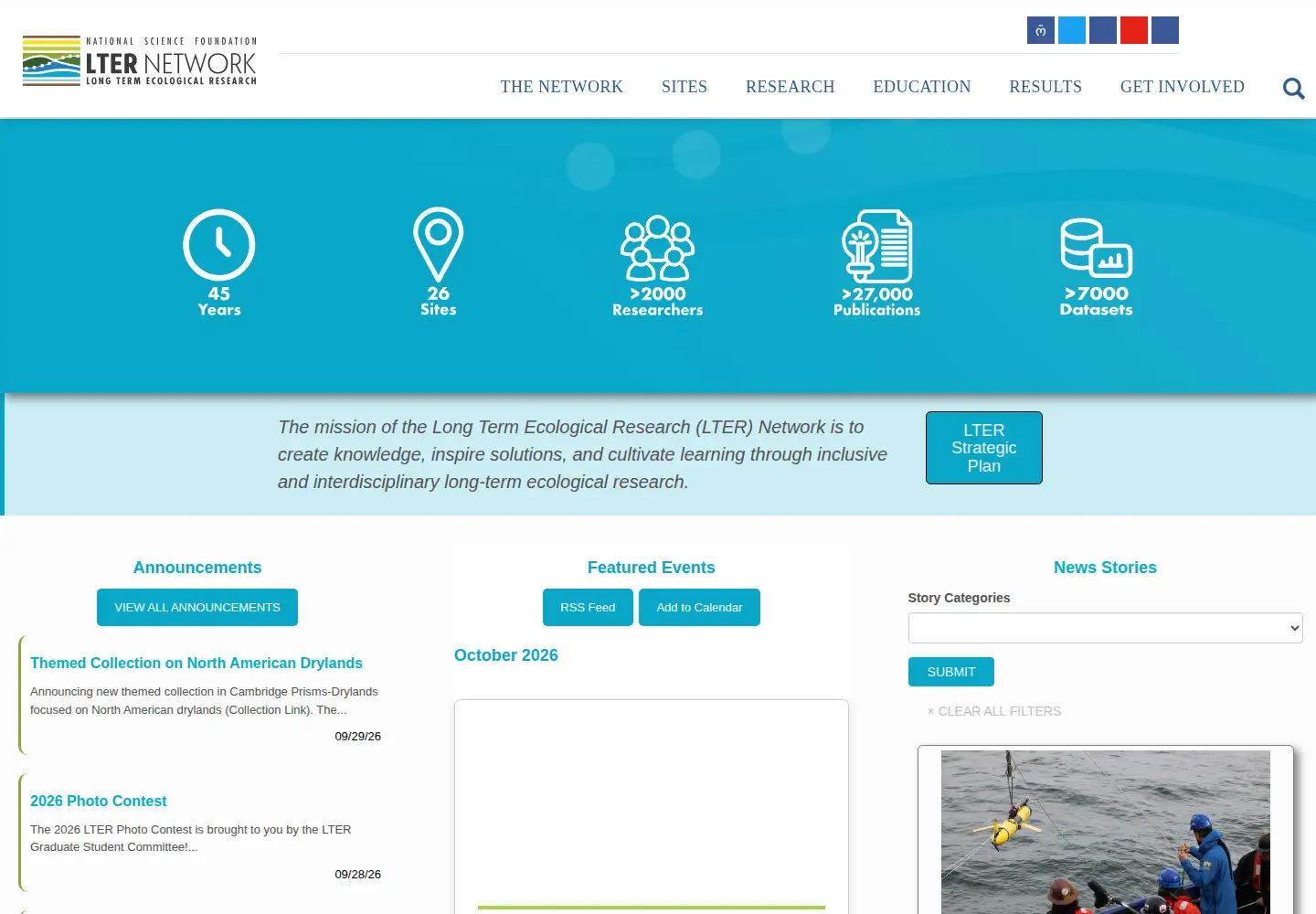Screenshot of lternet.edu