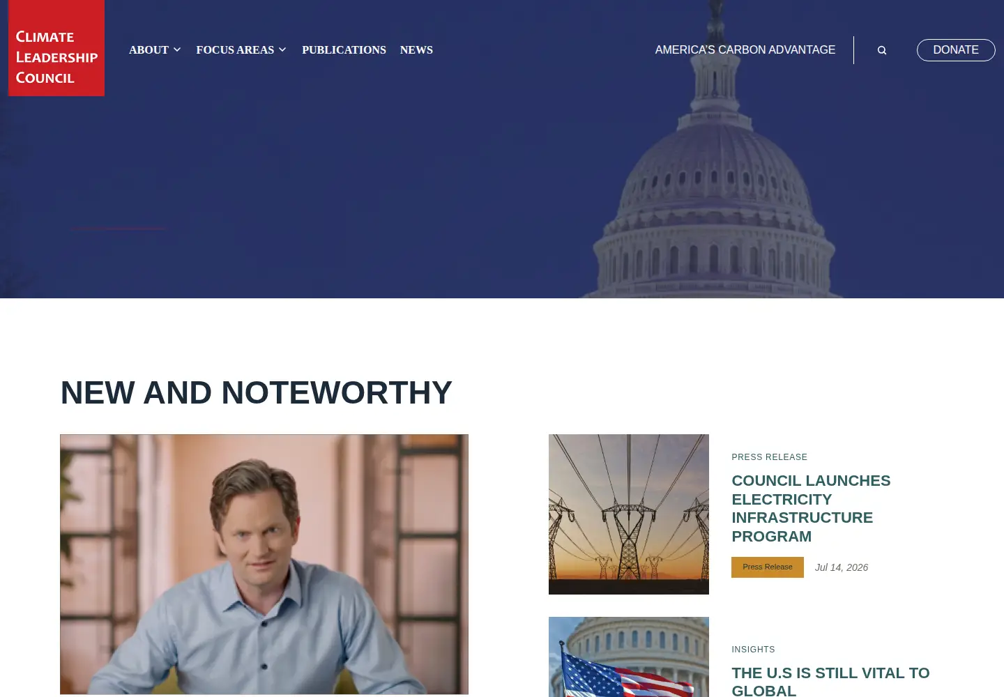 Screenshot of clcouncil.org
