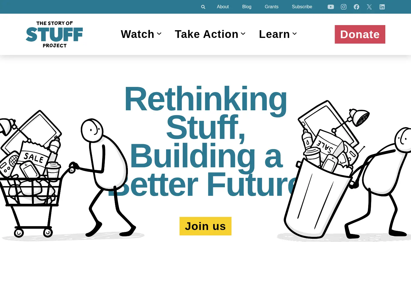 Screenshot of storyofstuff.org