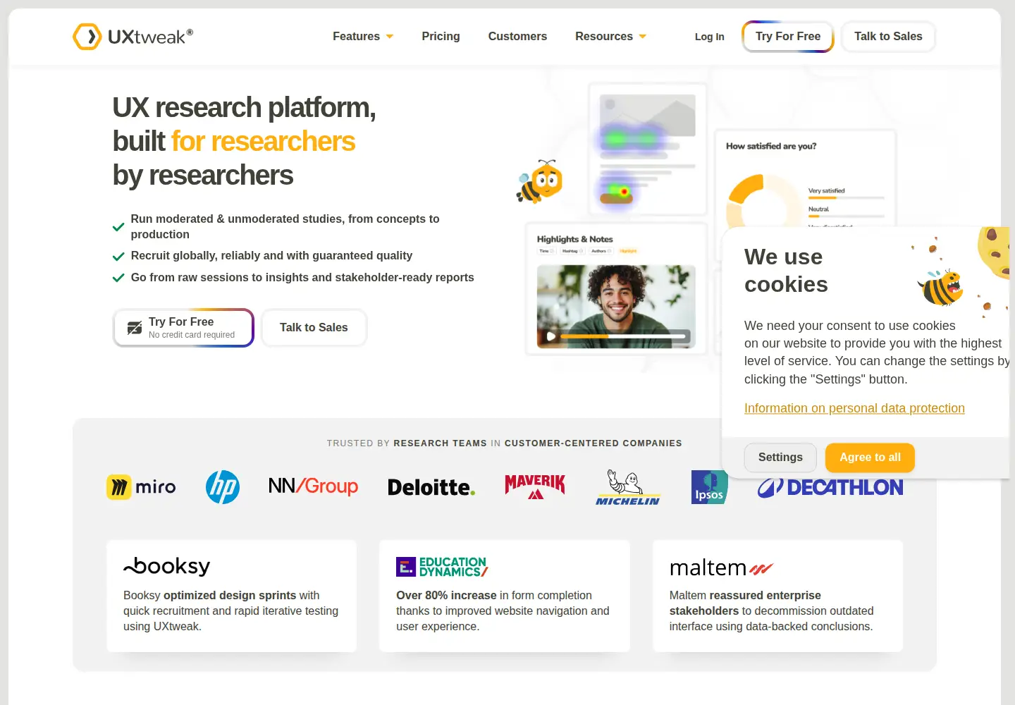 Screenshot of uxtweak.com