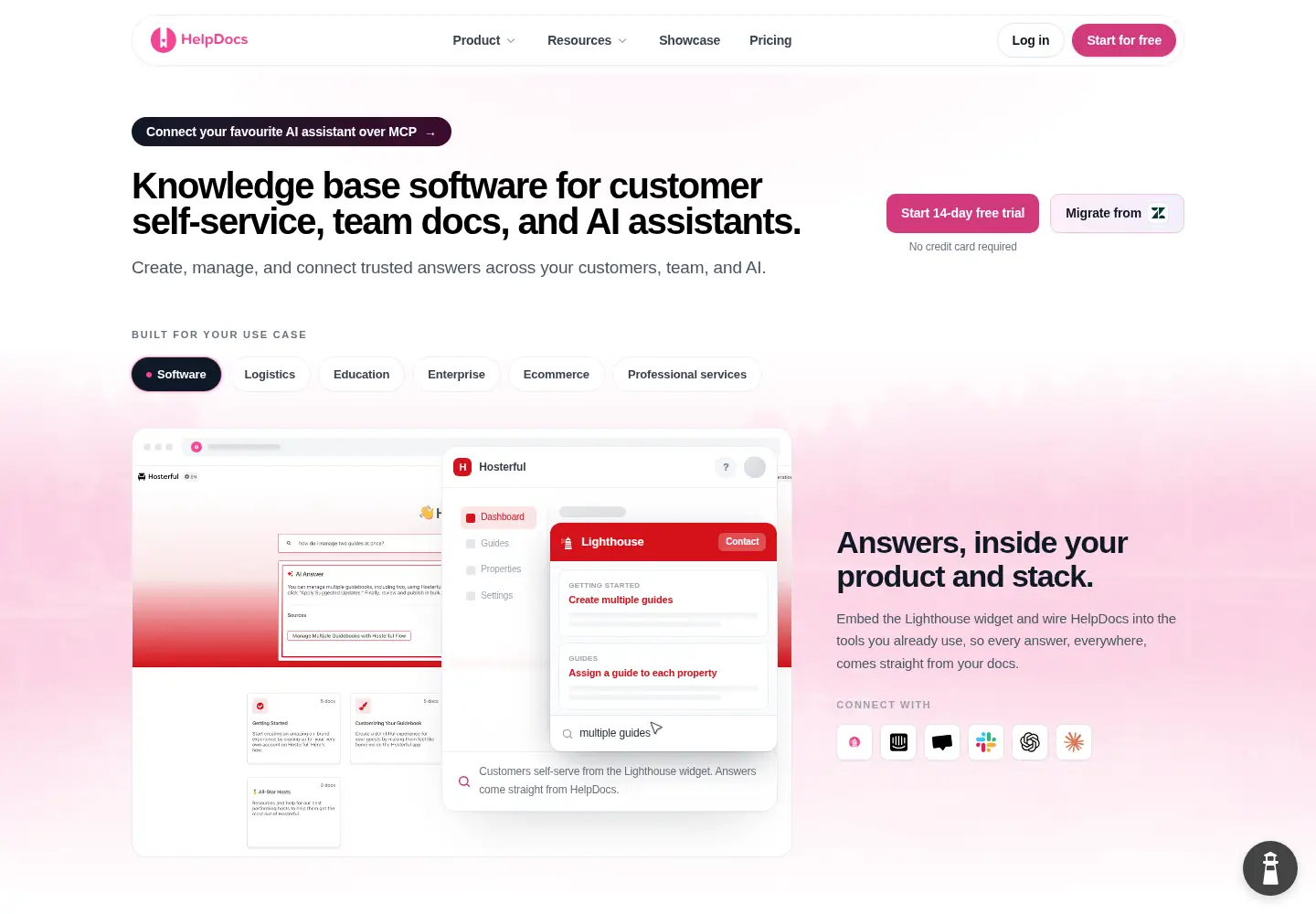 Screenshot of helpdocs.io
