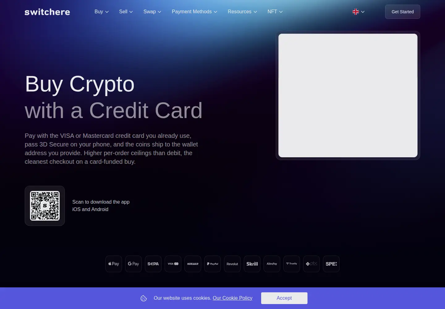 Screenshot of switchere.com