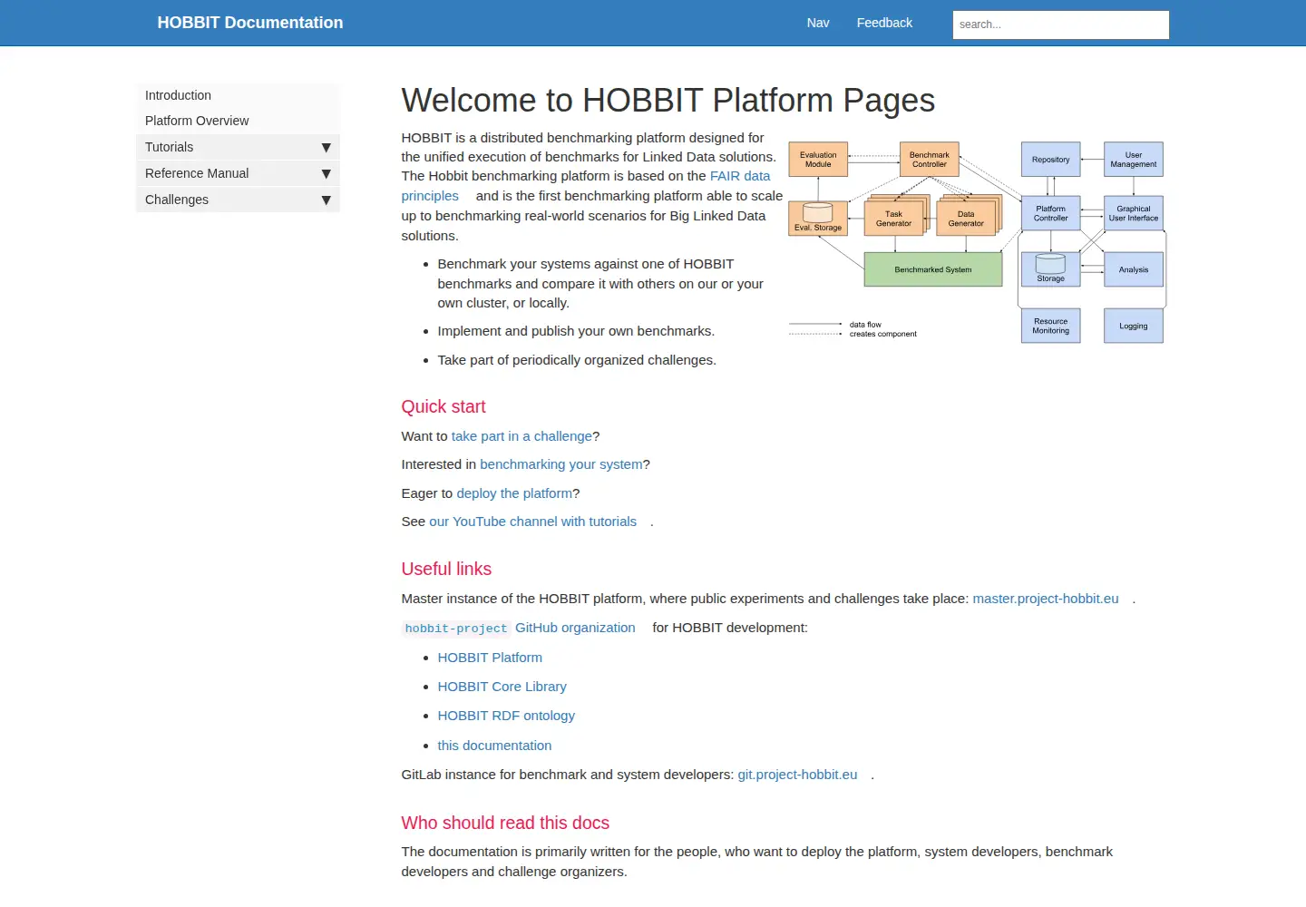 Screenshot of project-hobbit.eu