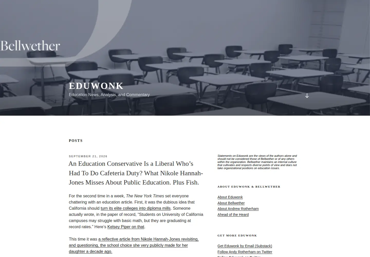 Screenshot of eduwonk.com