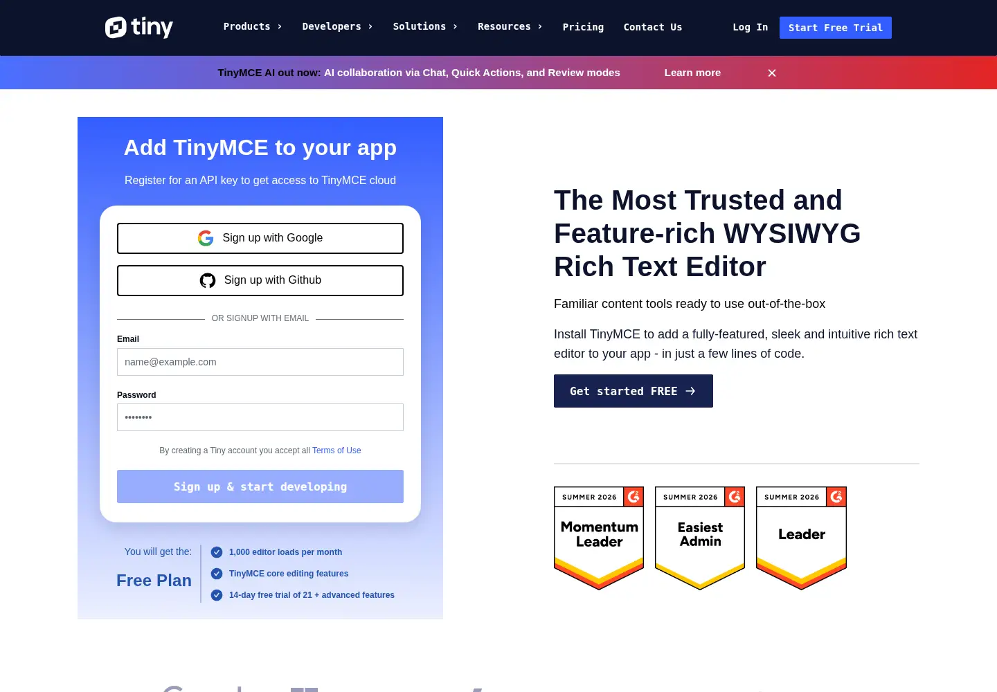 Screenshot of setka.io