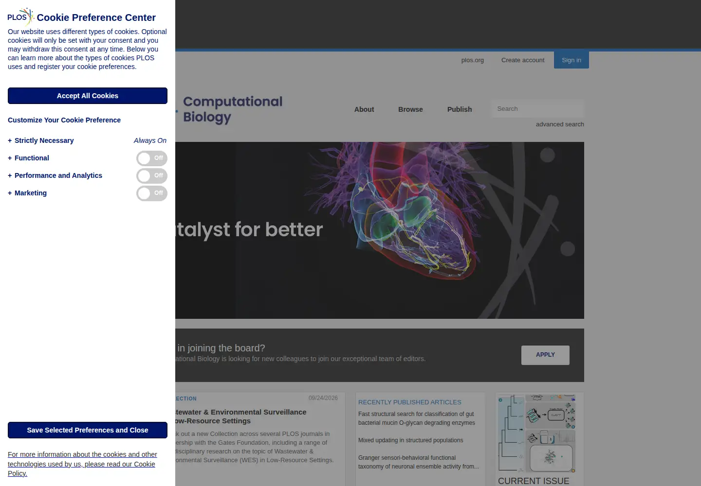 Screenshot of ploscompbiol.org