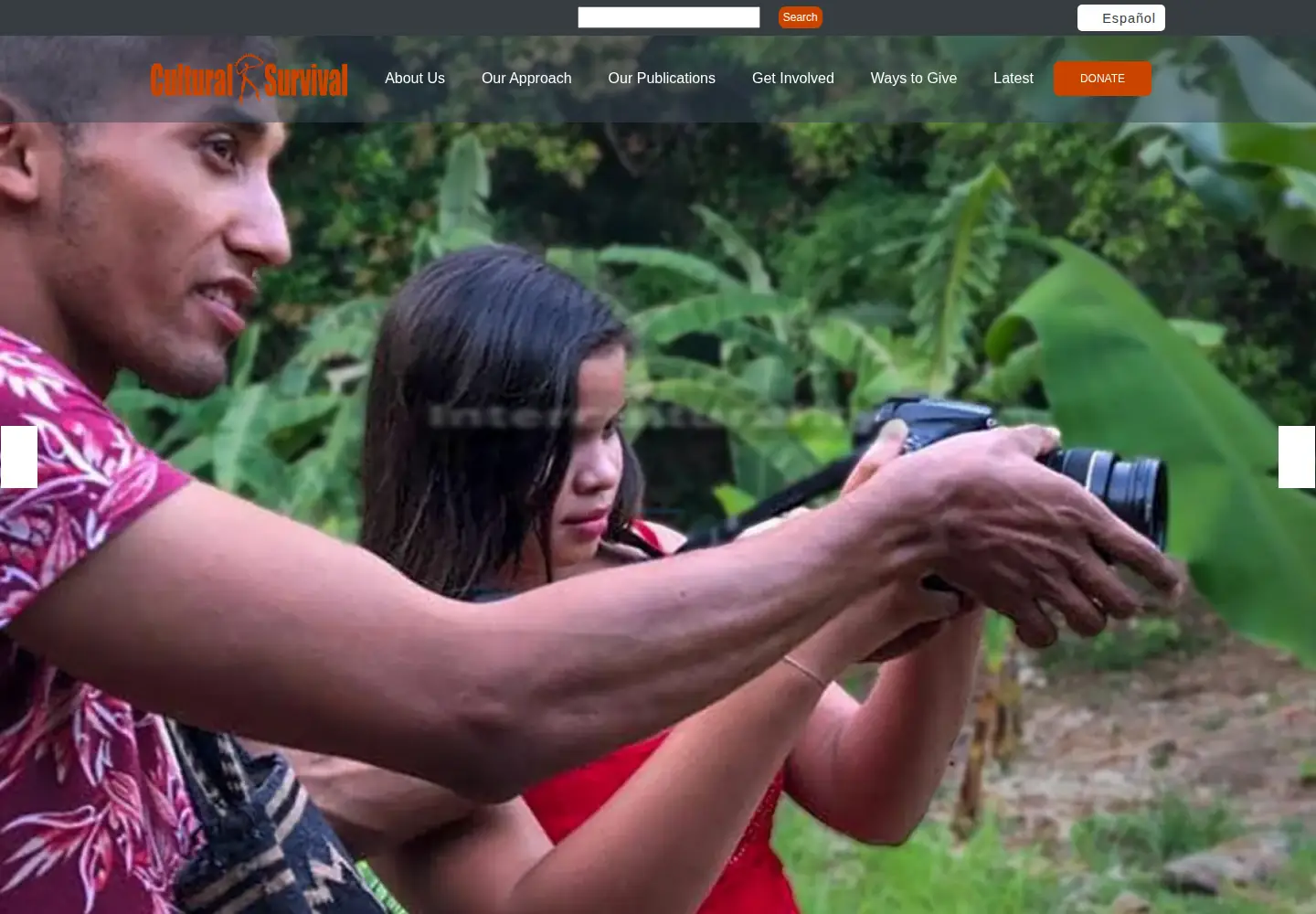 Screenshot of culturalsurvival.org