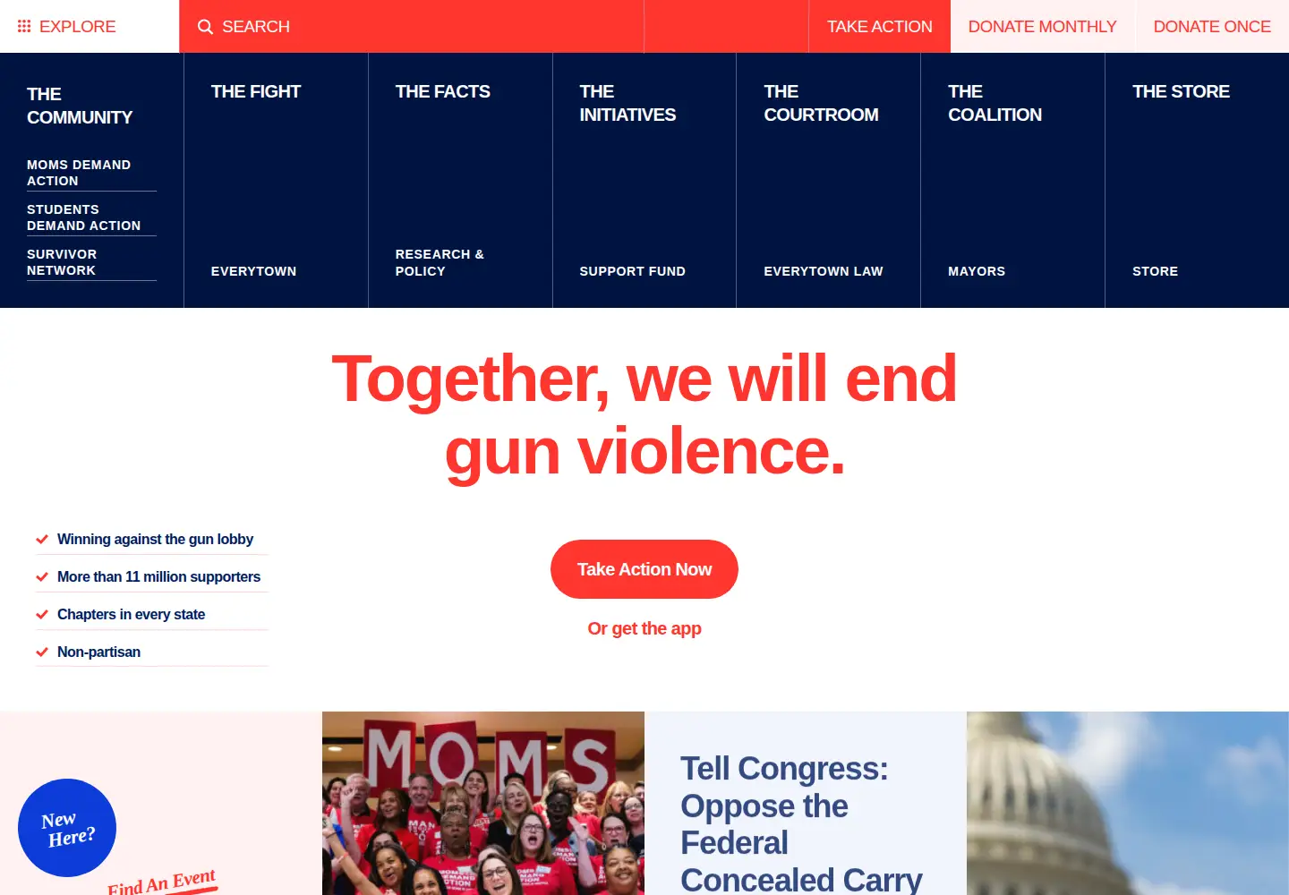 Screenshot of momsdemandaction.org