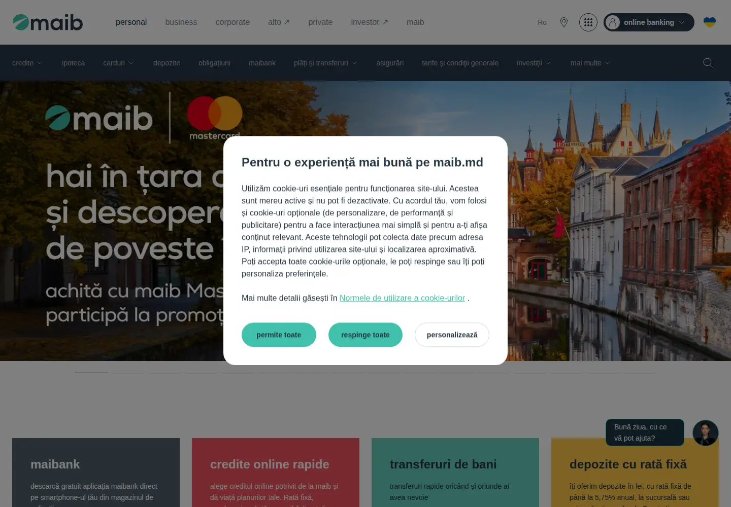 Screenshot of maib.md
