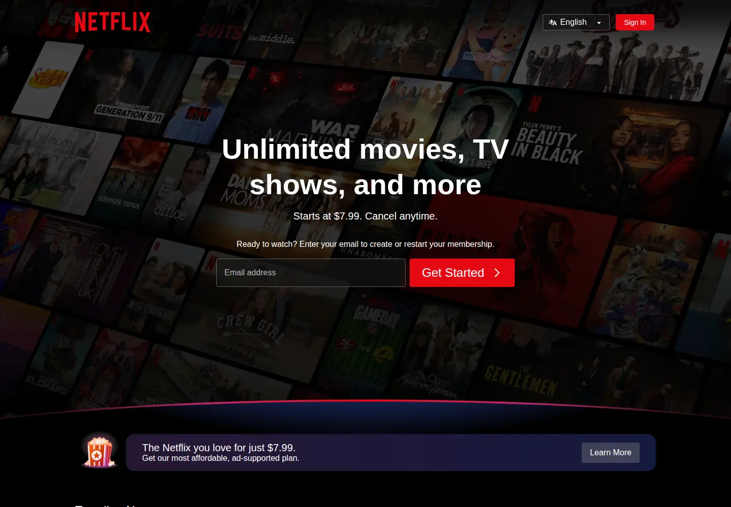 Screenshot of netflixstudios.com