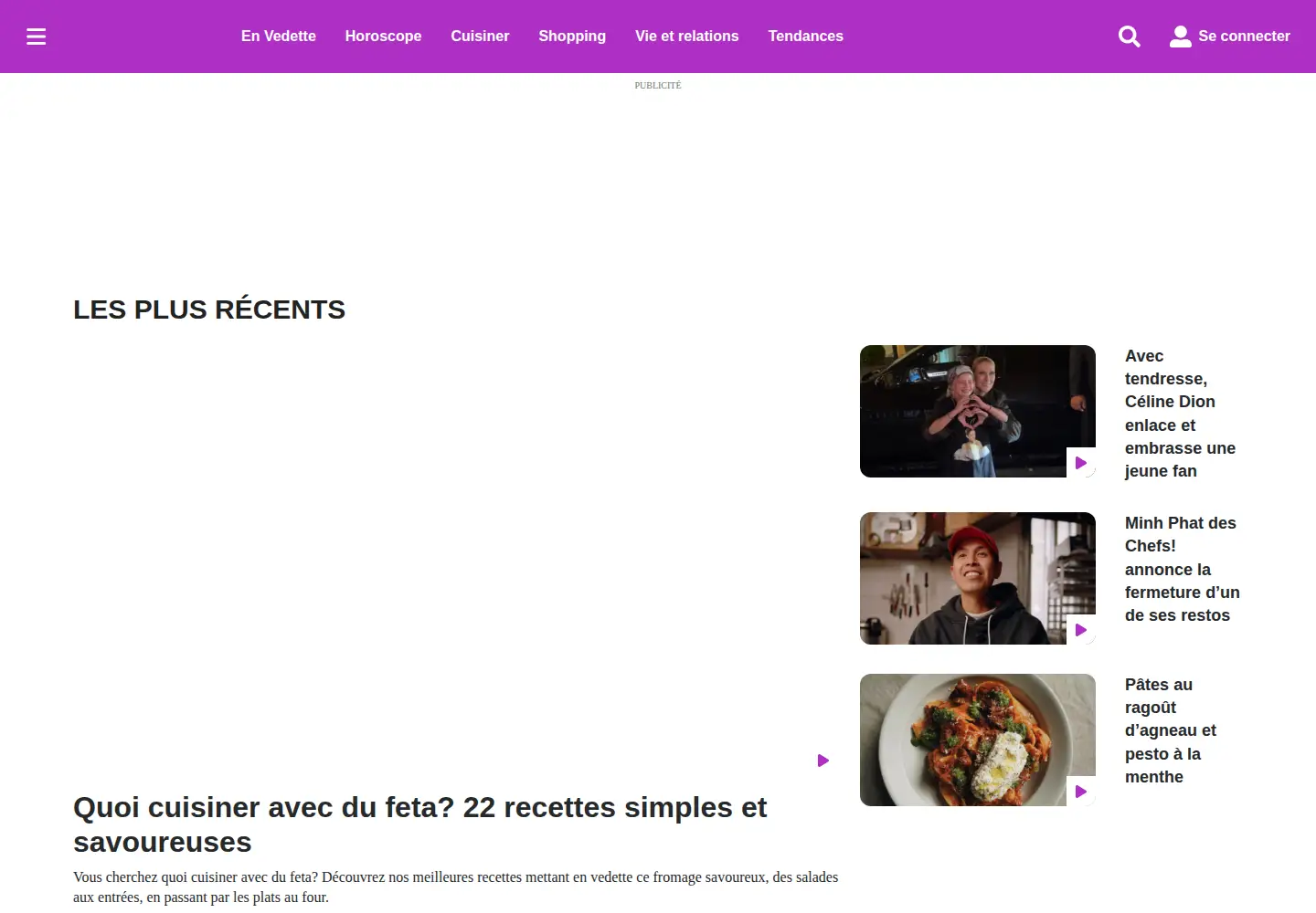 Screenshot of sympatico.ca