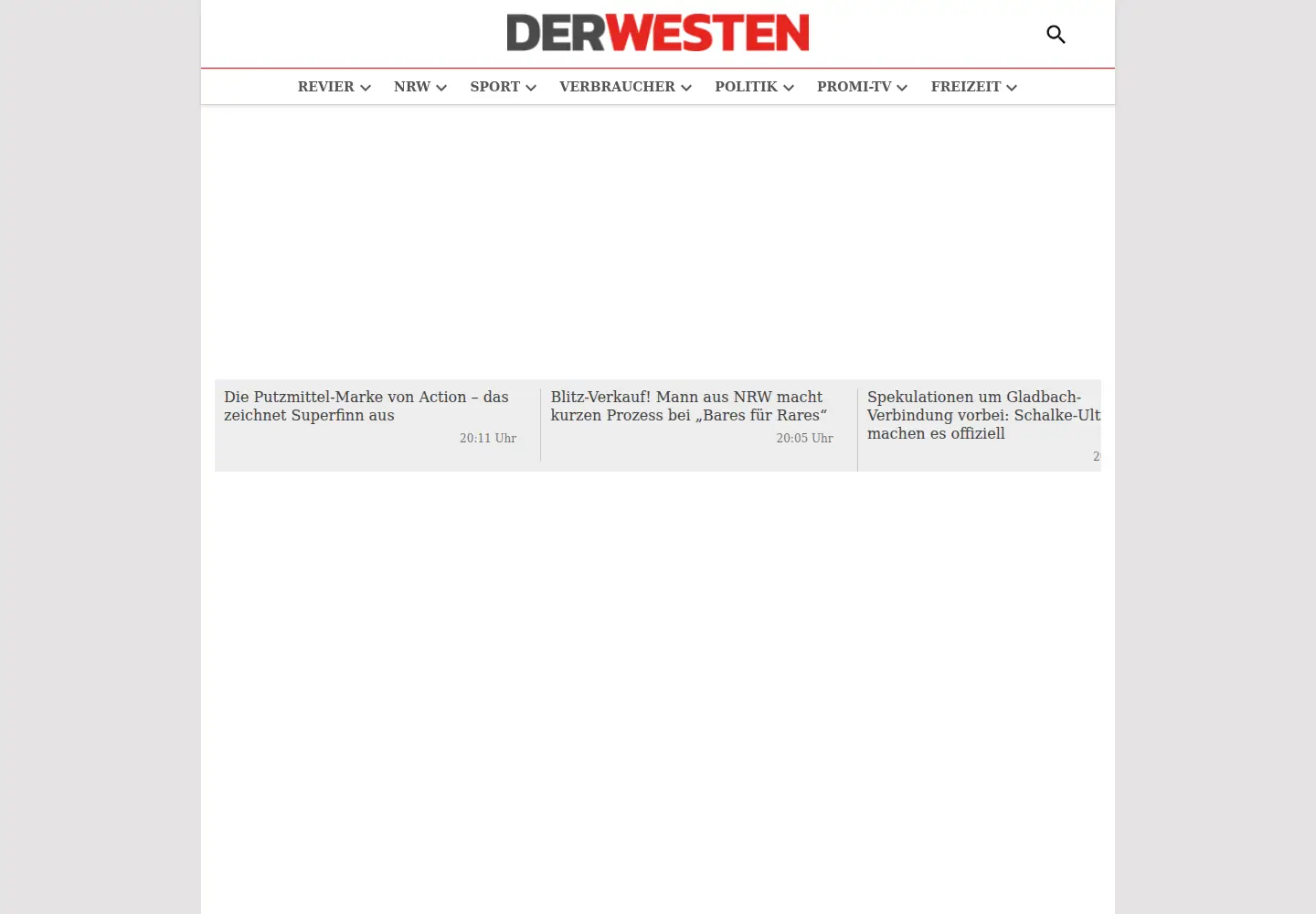 Screenshot of derwesten.de