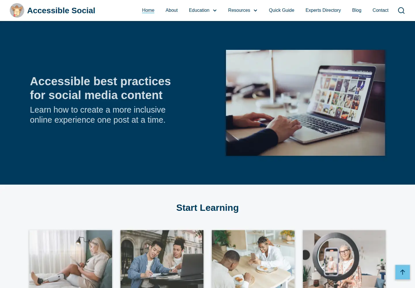 Screenshot of accessible-social.com