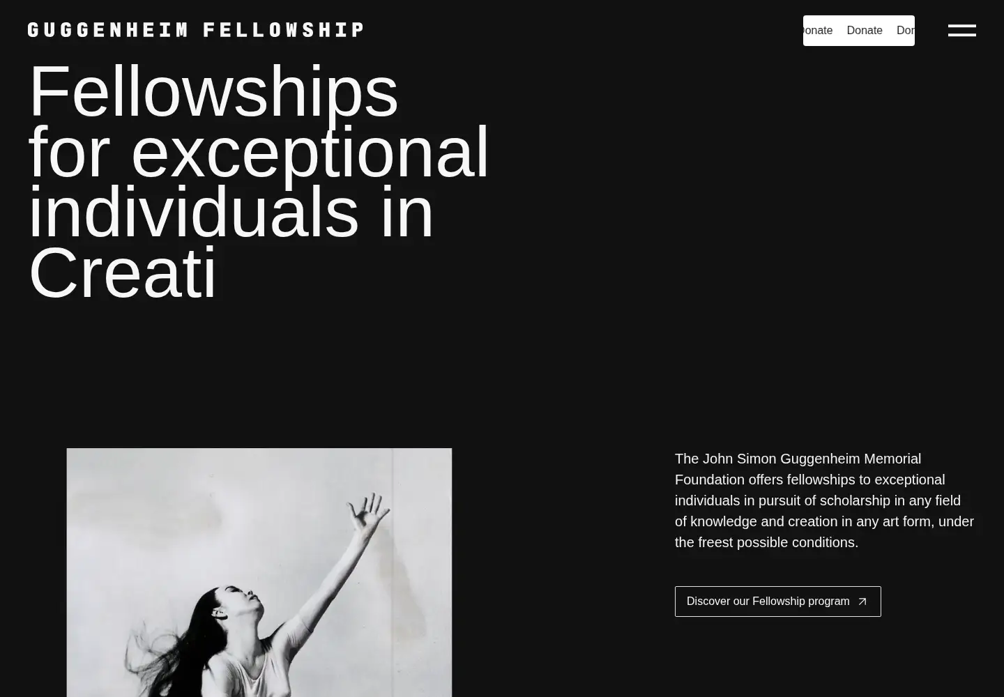 Screenshot of gf.org