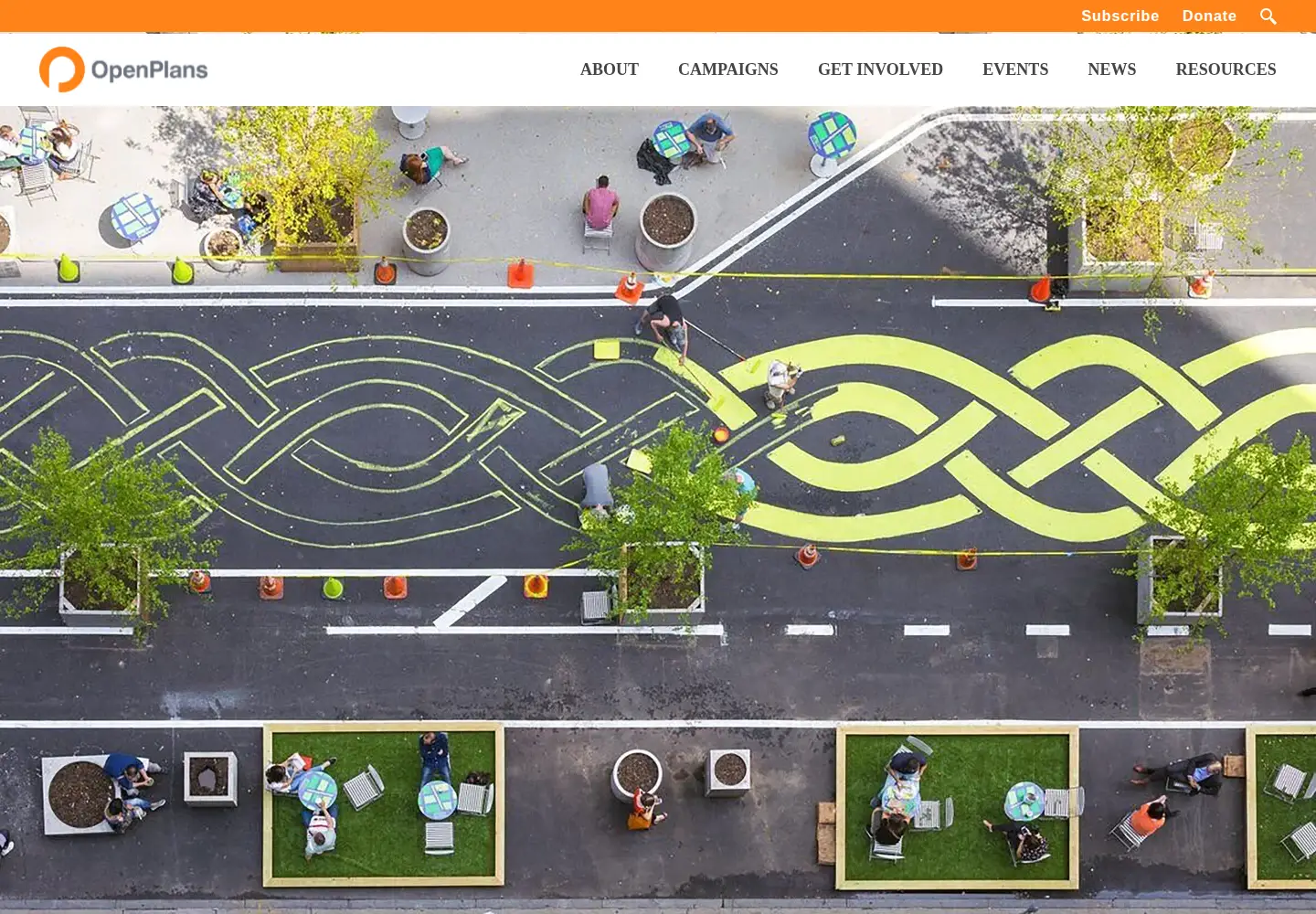 Screenshot of openplans.org