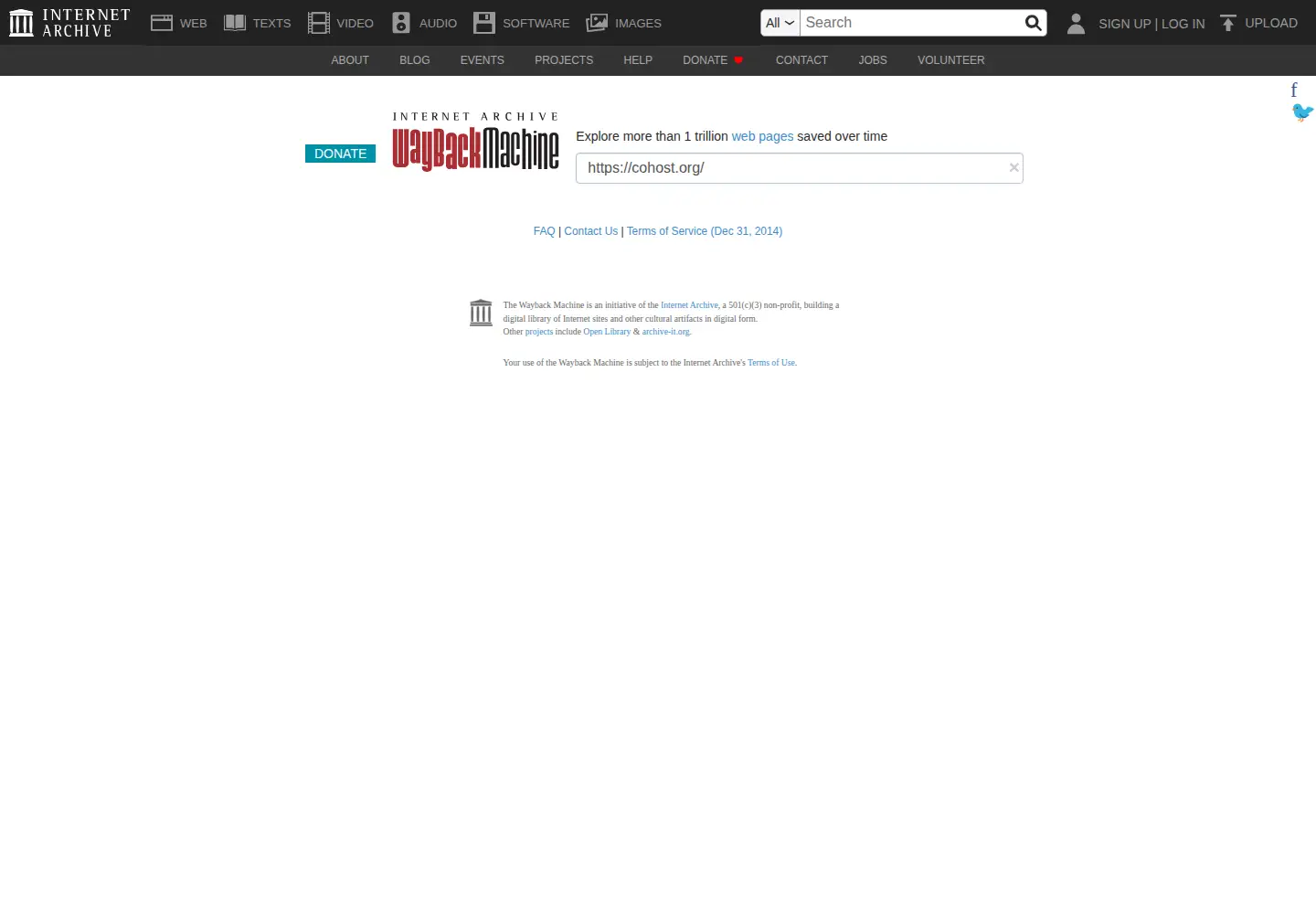 Screenshot of cohost.org