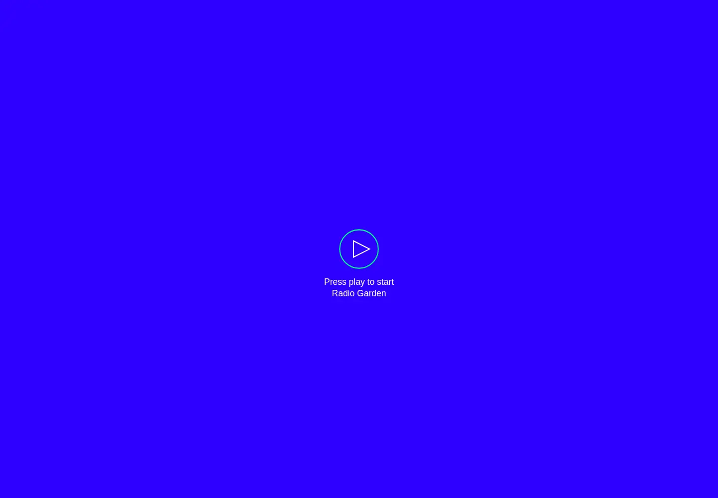 Screenshot of radio.garden
