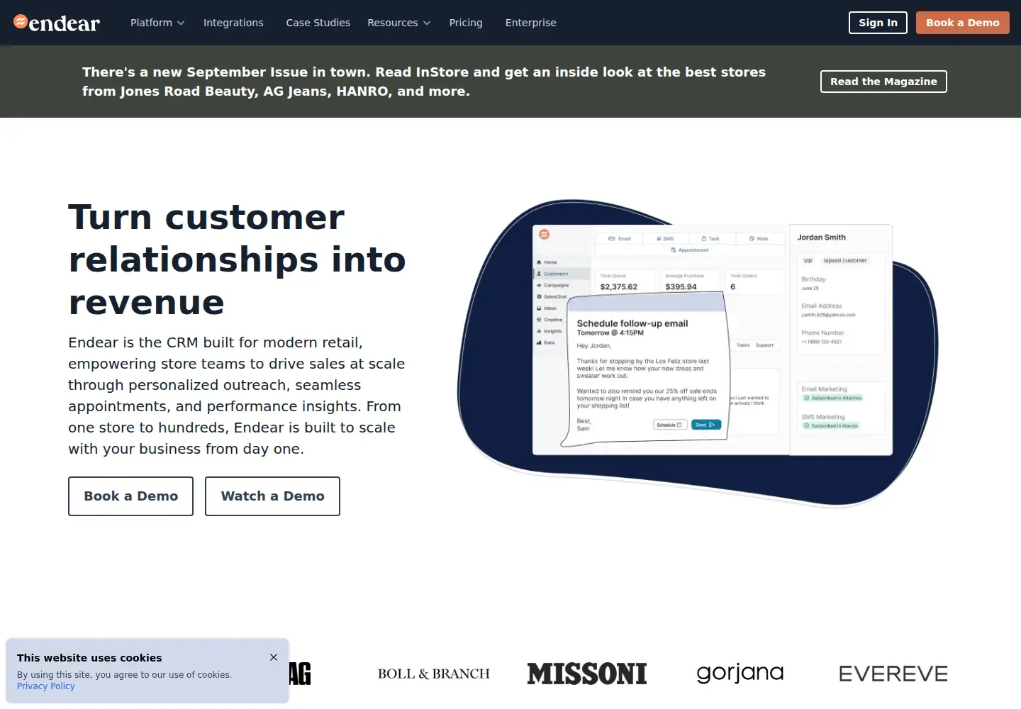 Screenshot of endearhq.com