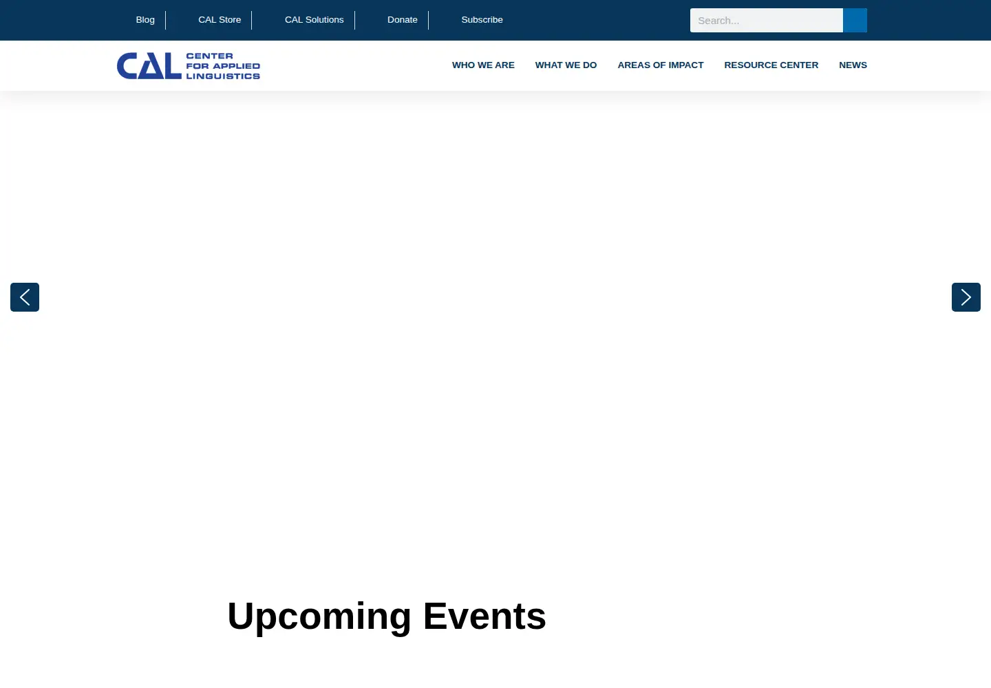 Screenshot of cal.org