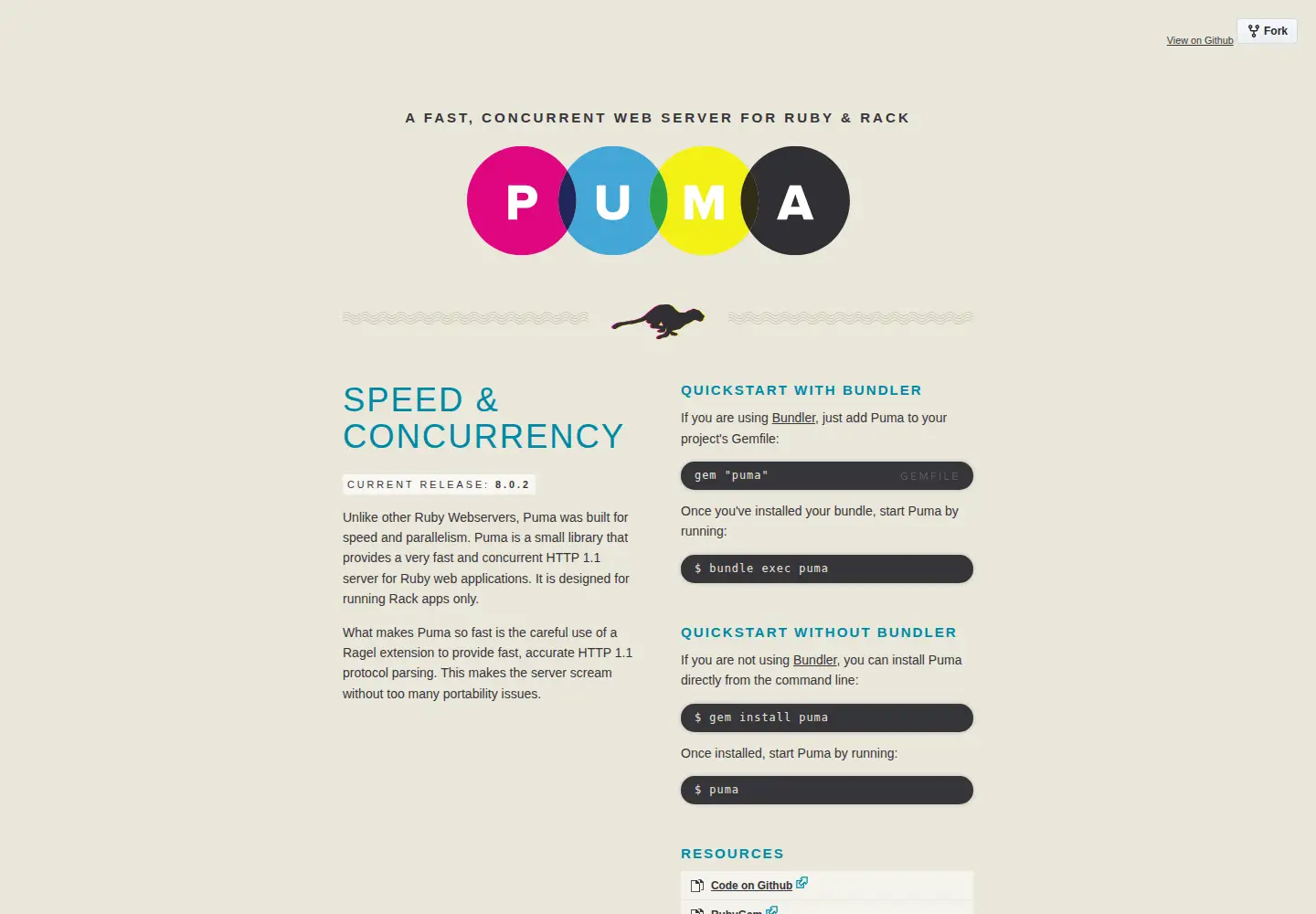 Screenshot of puma.io