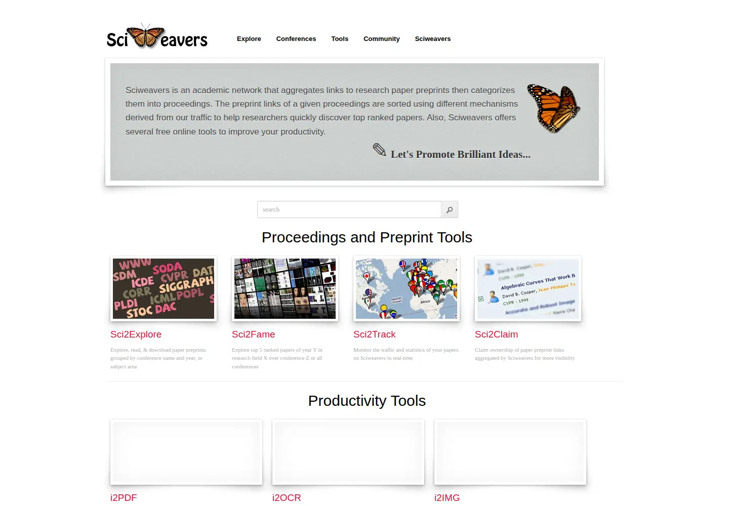 Screenshot of sciweavers.org