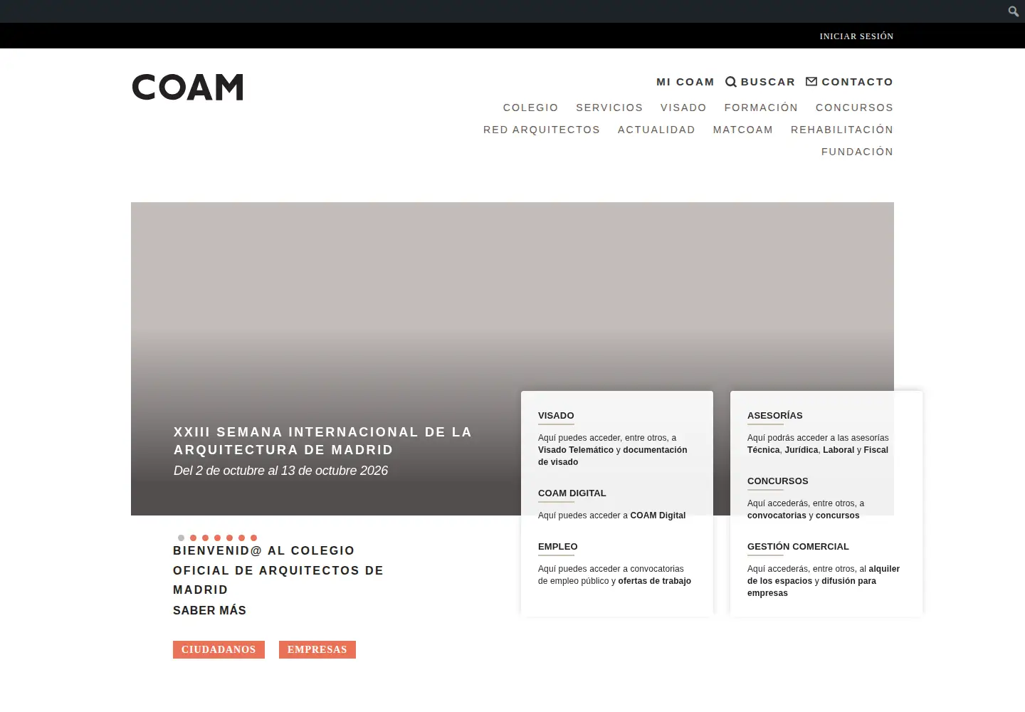 Screenshot of coam.org